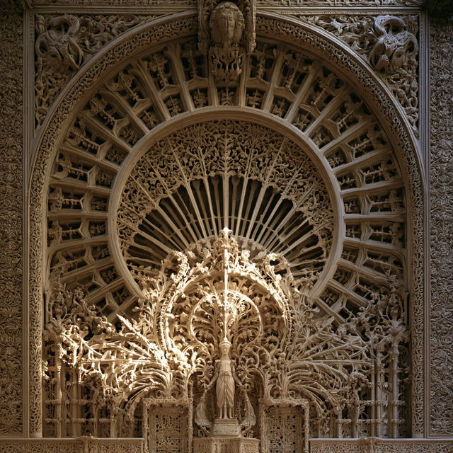 Louis Sullivan style, Midjourney V8.2, render 3 of 4