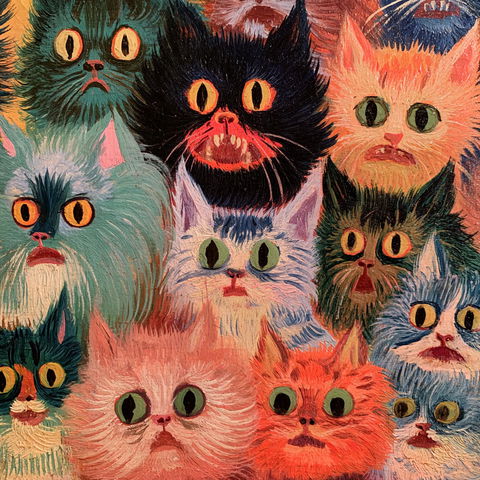 Louis Wain style (Painters), Midjourney V8.2