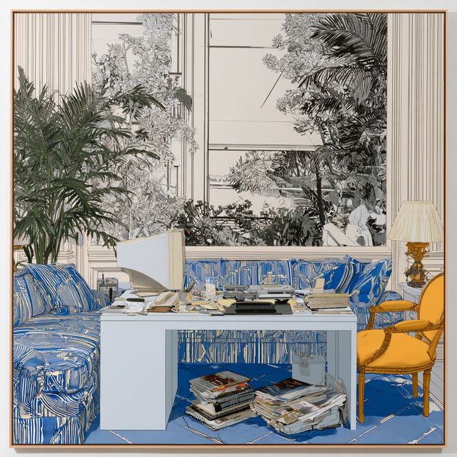 Louise Lawler style, Midjourney V8.2, render 3 of 4