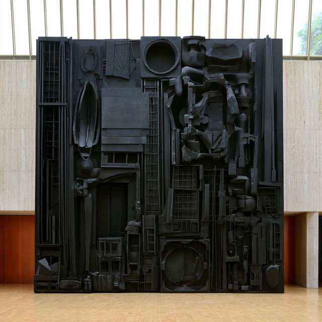 Louise Nevelson style, Midjourney V8.2, render 2 of 4