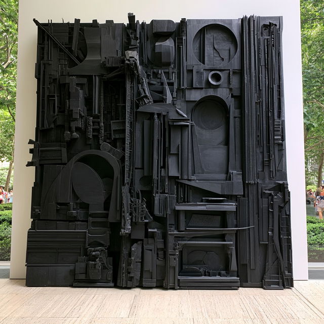Louise Nevelson style, Midjourney V8.2, render 4 of 4