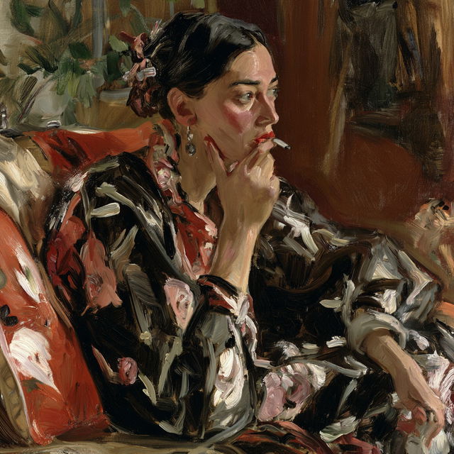 Lovis Corinth style, Midjourney V8.2, render 3 of 4