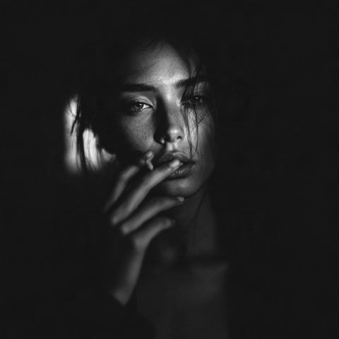 Low key photography style (Techniques), Midjourney V8.2
