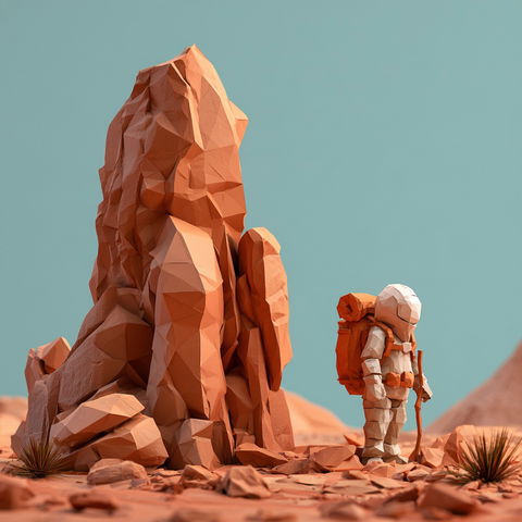 Low-poly style (Techniques), Midjourney V8.2