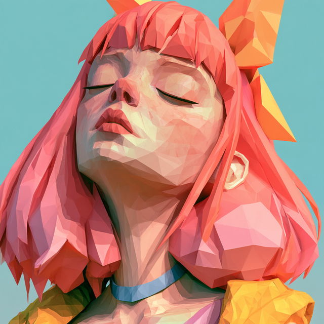 Low-poly style, Midjourney V8.2, render 1 of 4
