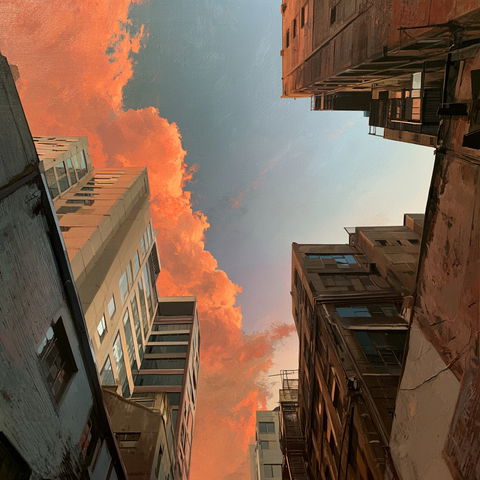 Low vantage point view style (Modifiers), Midjourney V8.2