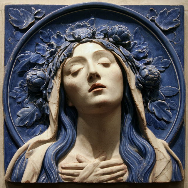 Luca della Robbia style, Midjourney V8.2, render 2 of 4
