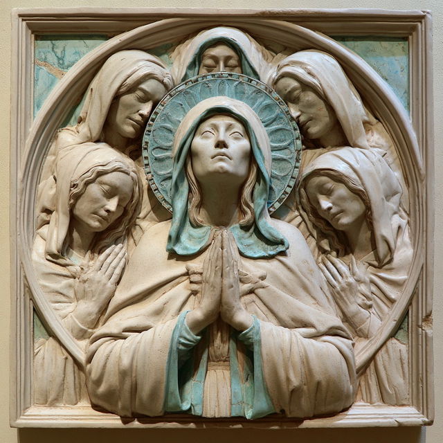Luca della Robbia style, Midjourney V8.2, render 3 of 4