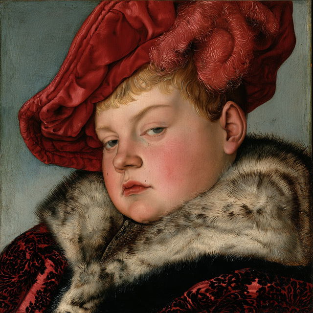 Lucas Cranach the Elder style, Midjourney V8.2, render 1 of 4