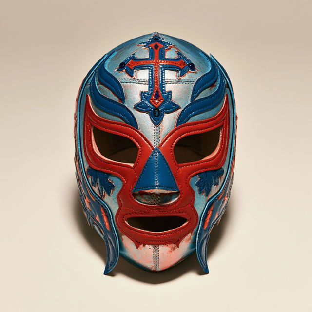 Lucha Libre mask style, Midjourney V8.2, render 2 of 4