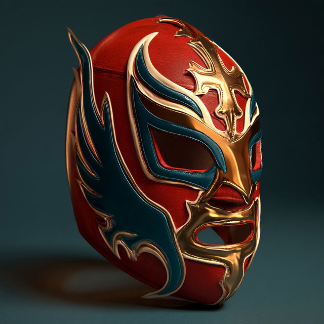 Lucha Libre mask style, Midjourney V8.2, render 4 of 4