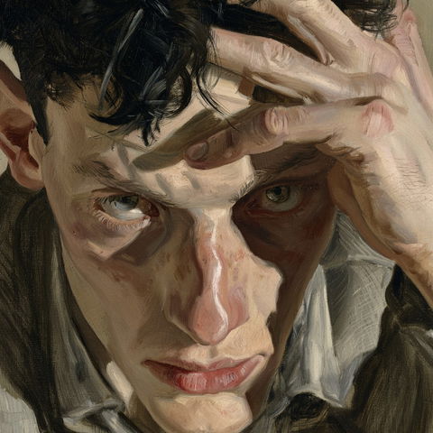 Lucian Freud style (Painters), Midjourney V8.2