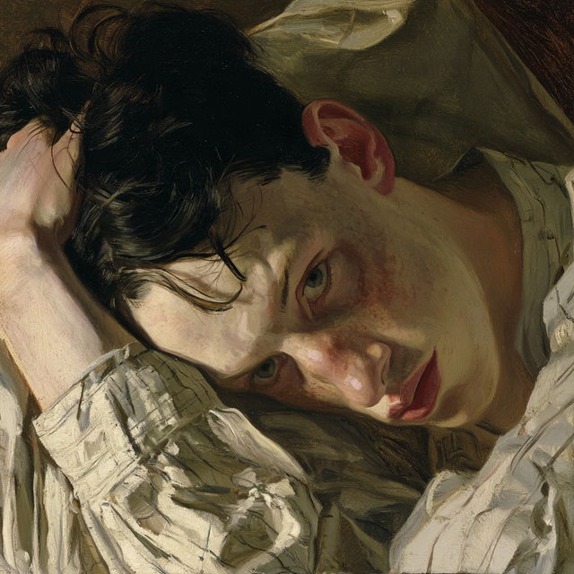 Lucian Freud style, Midjourney V8.2, render 3 of 4