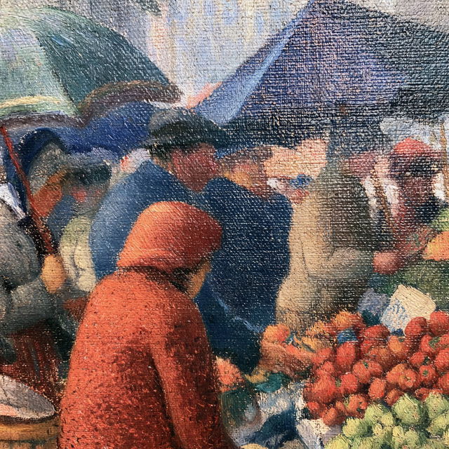 Lucien Pissarro style, Midjourney V8.2, render 2 of 4