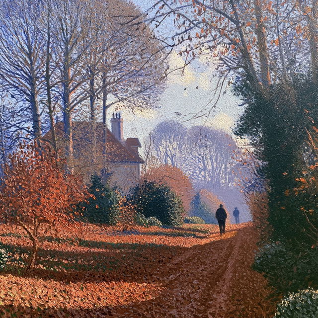 Lucien Pissarro style, Midjourney V8.2, render 1 of 4
