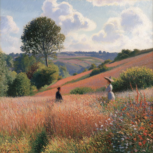 Lucien Pissarro style, Midjourney V8.2, render 4 of 4