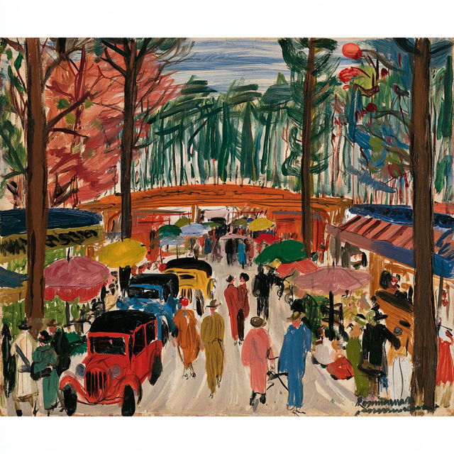 Ludwig Bemelmans style, Midjourney V8.2, render 4 of 4