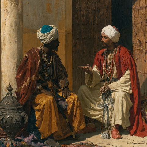 Ludwig Deutsch style (Painters), Midjourney V8.2