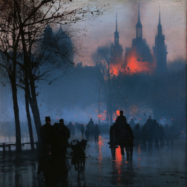 Luigi Loir style, Midjourney V8.2, render 3 of 4