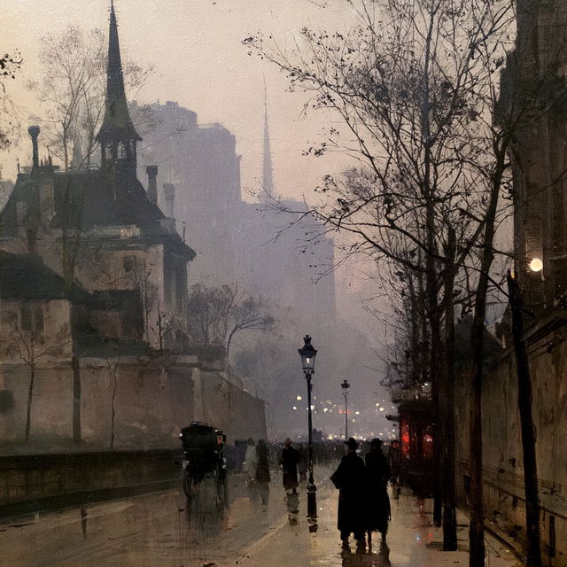 Luigi Loir style, Midjourney V8.2, render 4 of 4