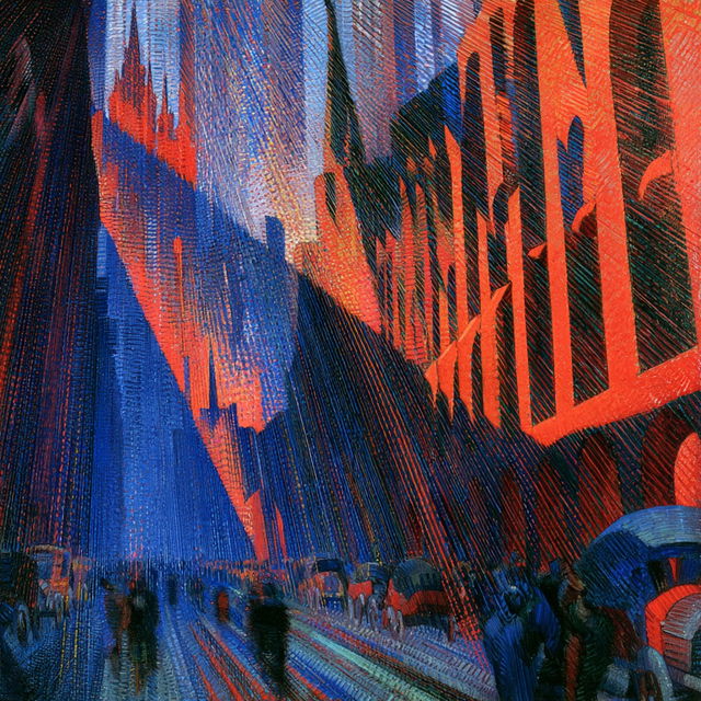 Luigi Russolo style, Midjourney V8.2, render 2 of 4