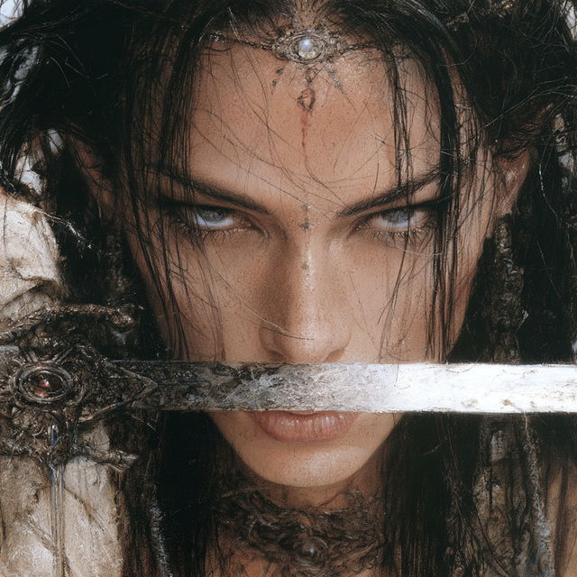 Luis Royo style, Midjourney V8.2, render 4 of 4