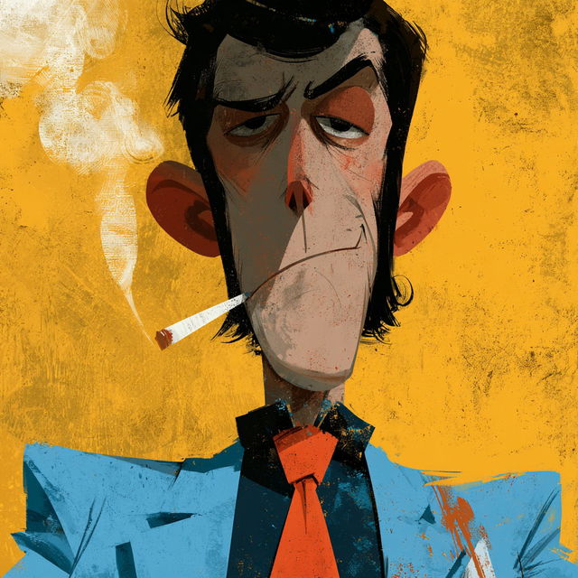Lupin the Third style, Midjourney V8.2, render 3 of 4