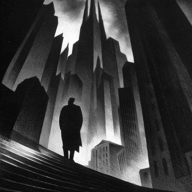 Lynd Ward style, Midjourney V8.2, render 2 of 4