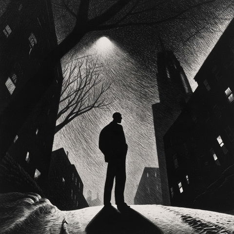 Lynd Ward style (Illustrators), Midjourney V8.2