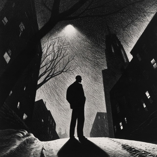 Lynd Ward style, Midjourney V8.2, render 1 of 4