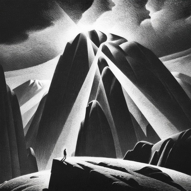 Lynd Ward style, Midjourney V8.2, render 4 of 4