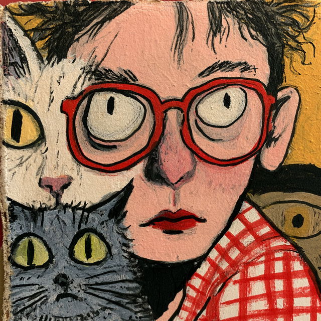 Lynda Barry style, Midjourney V8.2, render 4 of 4