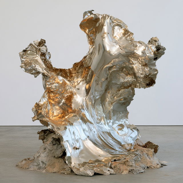 Lynda Benglis style, Midjourney V8.2, render 3 of 4