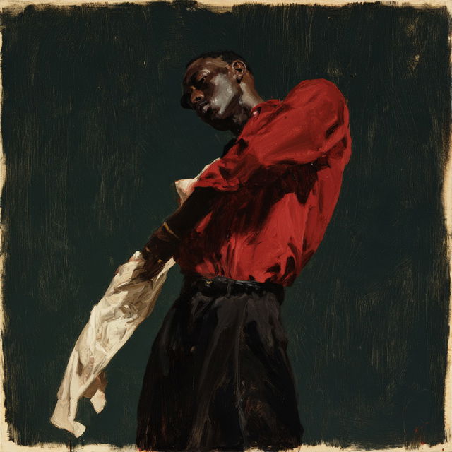 Lynette Yiadom-Boakye style, Midjourney V8.2, render 3 of 4
