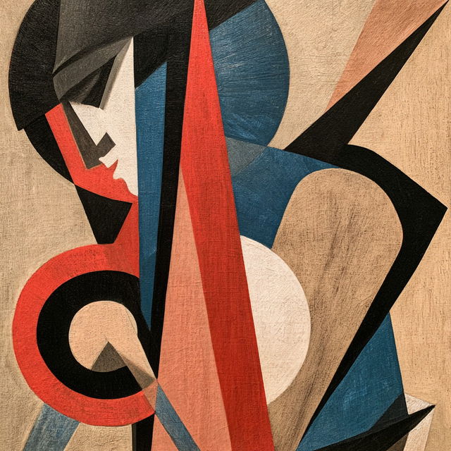 Lyubov Popova style, Midjourney V8.2, render 2 of 4