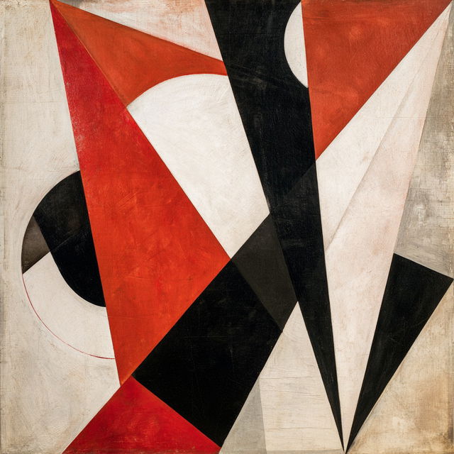 Lyubov Popova style, Midjourney V8.2, render 4 of 4
