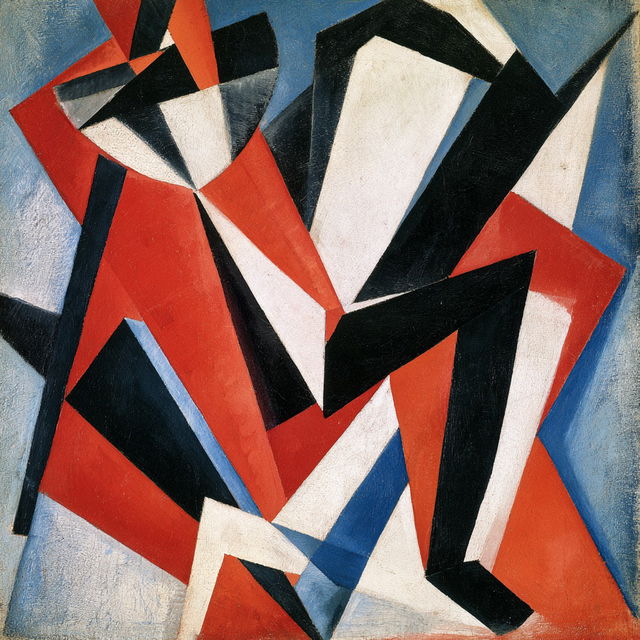 Lyubov Popova style, Midjourney V8.2, render 3 of 4