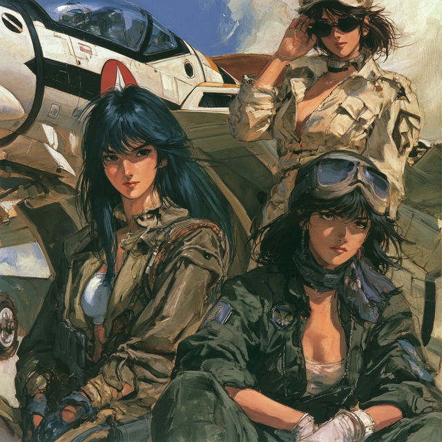 Macross style, Midjourney V8.2, render 4 of 4