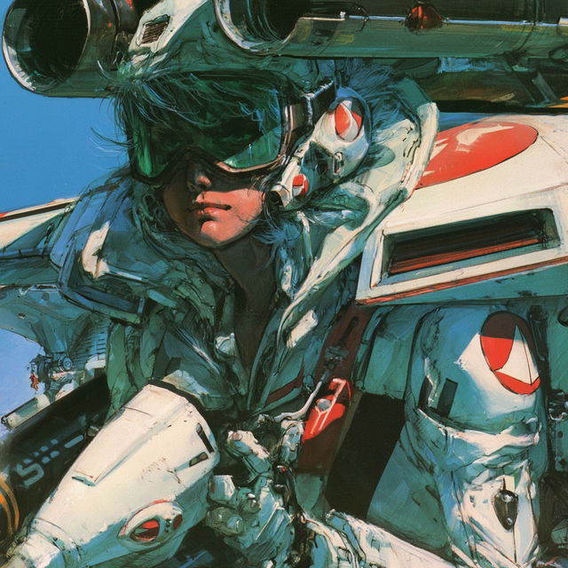Macross style, Midjourney V8.2, render 3 of 4