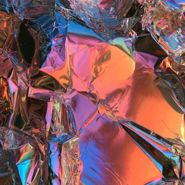 Made of iridescent foil style, Midjourney V8.2, render 1 of 4