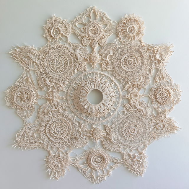 Made of lace style, Midjourney V8.2, render 2 of 4