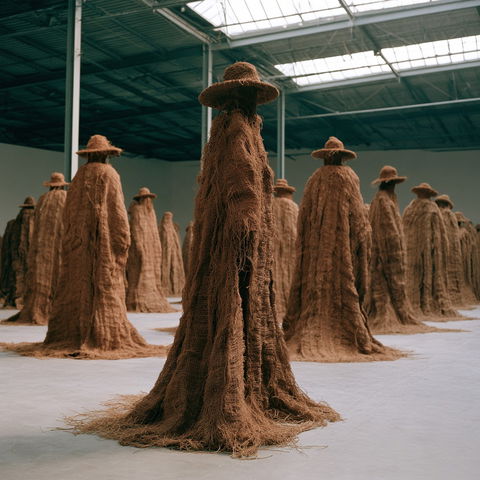 Magdalena Abakanowicz style (Sculptors), Midjourney V8.2