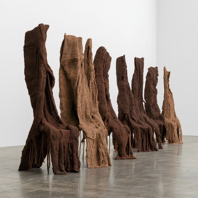 Magdalena Abakanowicz style, Midjourney V8.2, render 3 of 4