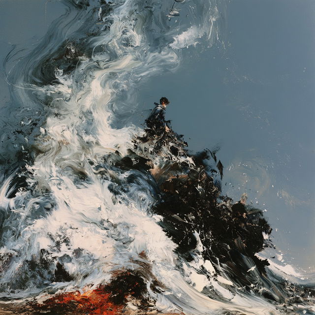 Maggi Hambling style, Midjourney V8.2, render 2 of 4
