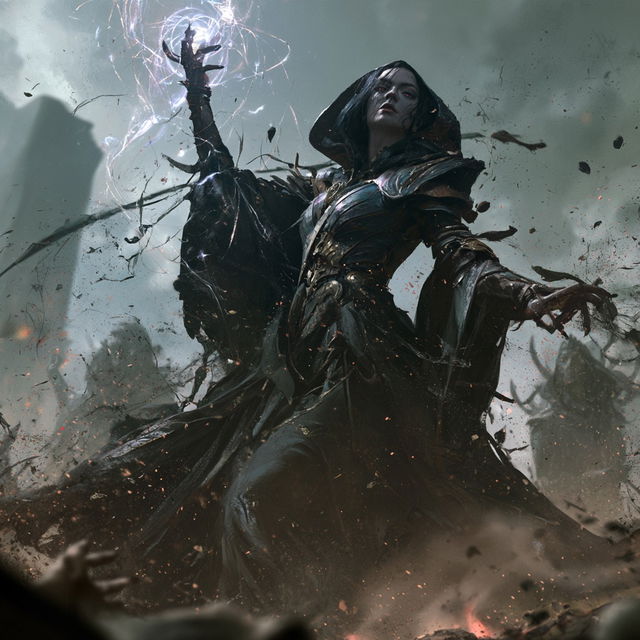 Magic: The Gathering style, Midjourney V8.2, render 4 of 4