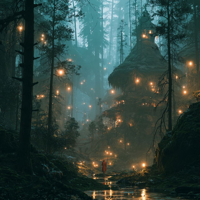 Magical atmosphere style, Midjourney V8.2, render 4 of 4