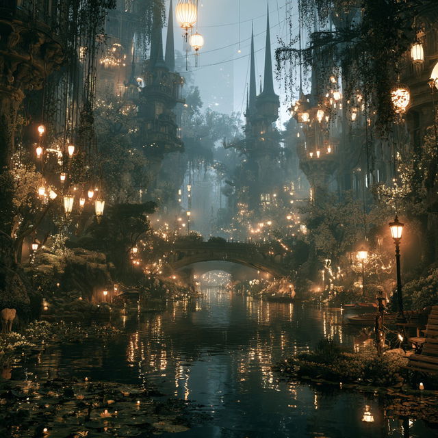 Magical atmosphere style, Midjourney V8.2, render 1 of 4