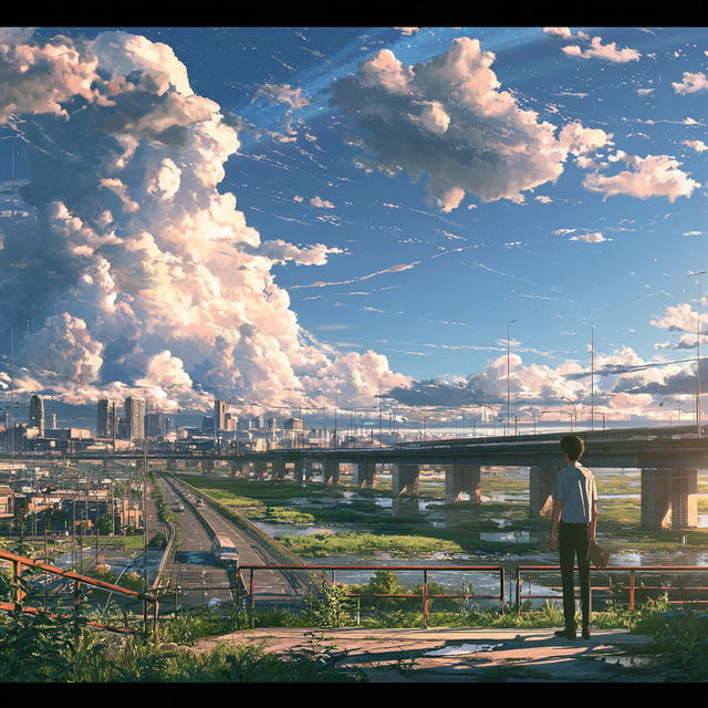 Makoto Shinkai style, Midjourney V8.2, render 2 of 4