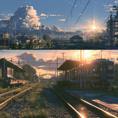 Makoto Shinkai style (Illustrators), Midjourney V8.2