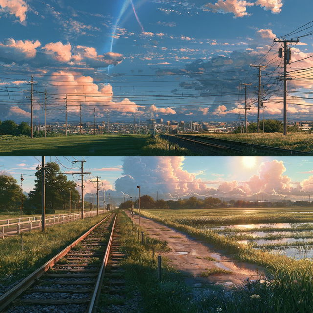 Makoto Shinkai style, Midjourney V8.2, render 3 of 4
